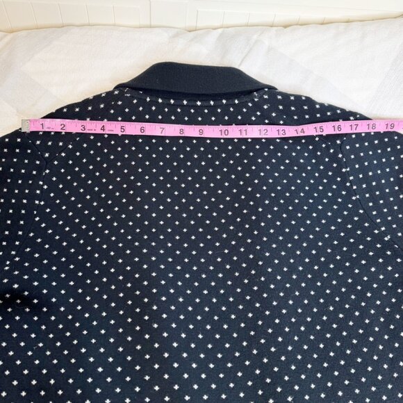 J. Crew 365 Sophie Open-front Polka dot Sweater Blazer in Navy/Ivory - Picture 12 of 16